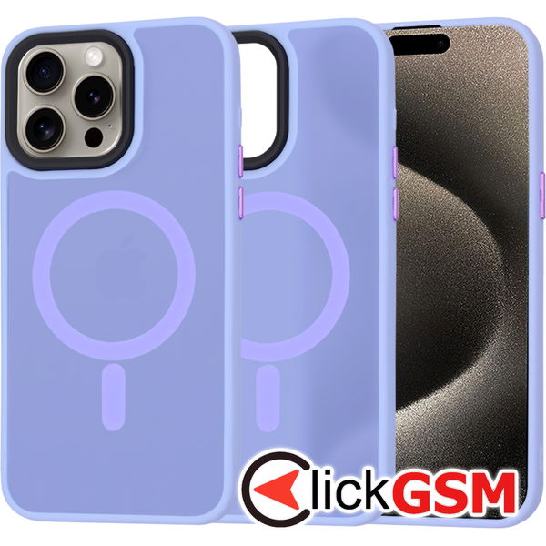 Techsuit - HaloFrost MagSafe Series - iPhone 15 Pro Max - Light Purple