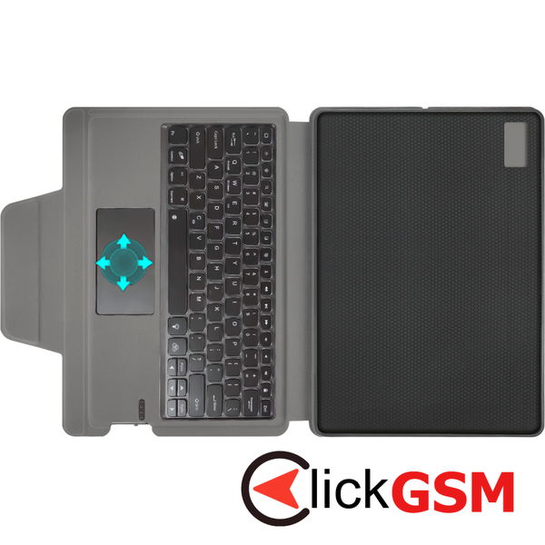 Techsuit - KeyTab Pro + Screen Protector (with RGB Wireless Keyboard) - Lenovo Tab P11 Gen 2 11.5 - Black