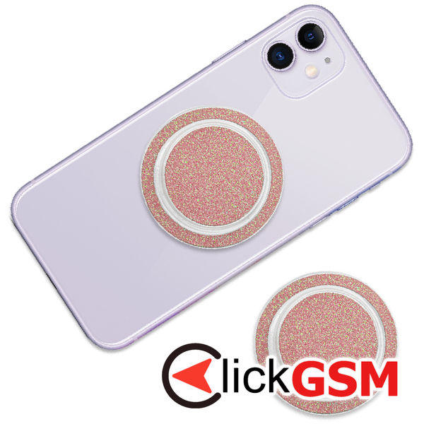 Techsuit - MagSafe Phone Ring (MPR1) - Round Shape, Polycarbonate - Pink