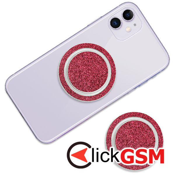 Techsuit - MagSafe Phone Ring (MPR1) - Round Shape, Polycarbonate - Red