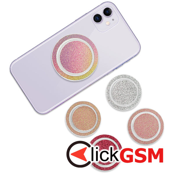 Techsuit - MagSafe Phone Ring (MPR1) - Round Shape, Polycarbonate - Rose / Gold