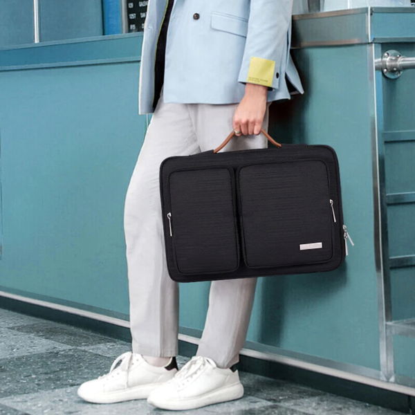 CanvasArtisan - Laptop Handbag (K28-22) - for 15 - 16 inch Devices - Black