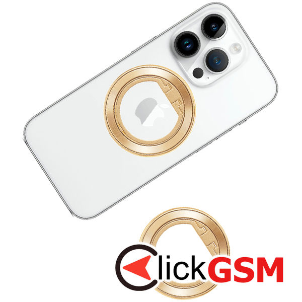 Techsuit - MagSafe Phone Ring (MPR2) - Round Shape, Aluminium Alloy - Gold