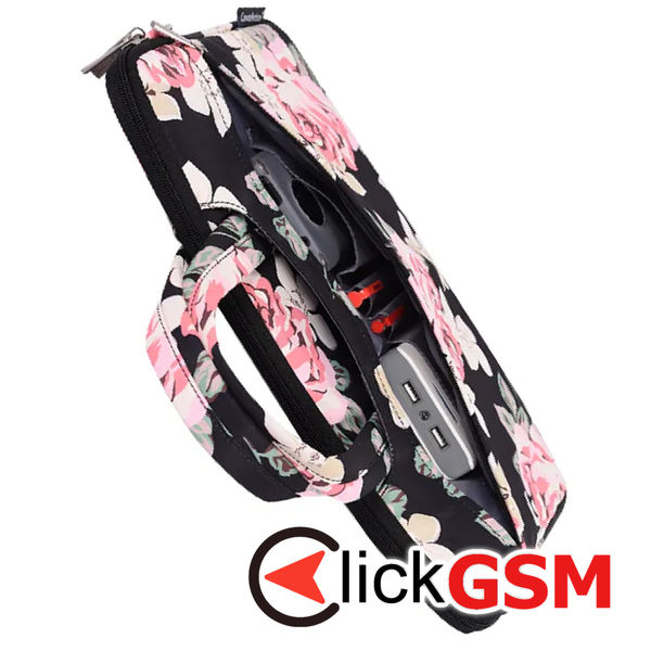 CanvasArtisan - Laptop Briefcase (H40-C22) - for 13-14 inch Devices, Zipper, Polyester - Black