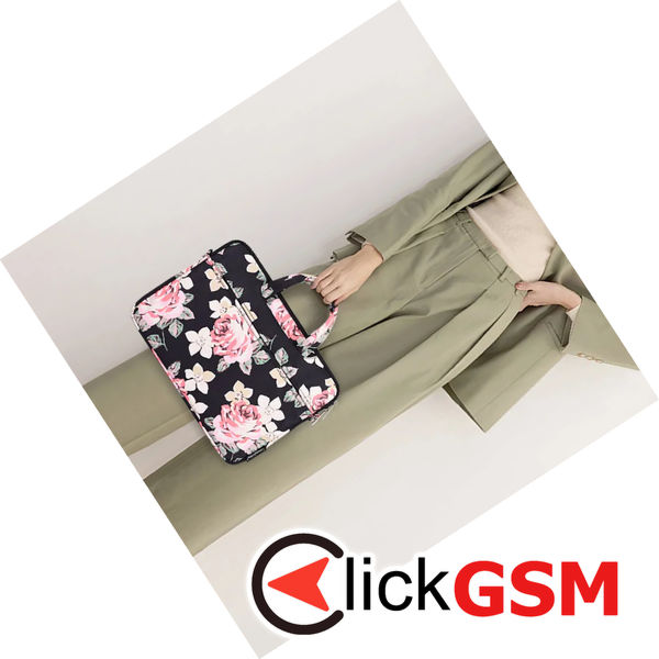 CanvasArtisan - Laptop Briefcase (H40-C22) - for 13-14 inch Devices, Zipper, Polyester - Black