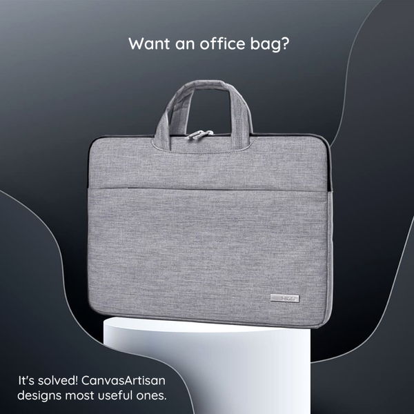 CanvasArtisan - Laptop Briefcase (L3-C12) - for 13 - 14 inch Devices - Dark Gray