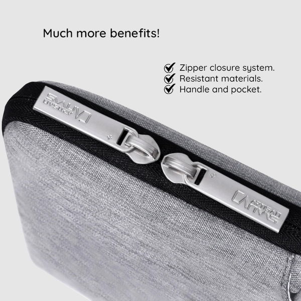 CanvasArtisan - Laptop Briefcase (L3-C12) - for 13 - 14 inch Devices - Dark Gray