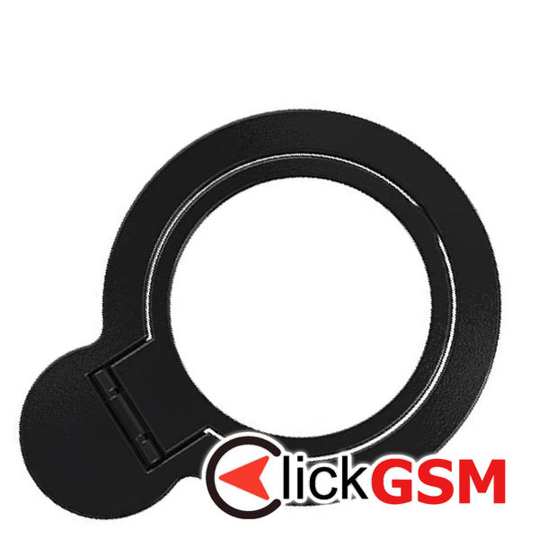 Techsuit - MagSafe Phone Ring (MPR4) - Round Shape, Aluminium Alloy - Black