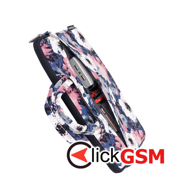 CanvasArtisan - Laptop Briefcase (H43-C22) - Slim, for 13-14 inch Devices, Zipper, Polyester - Blue