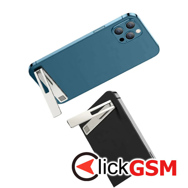 Techsuit - Phone Holder (PRH1) - Rectangular Shape, Aluminium Alloy, 3M - Silver