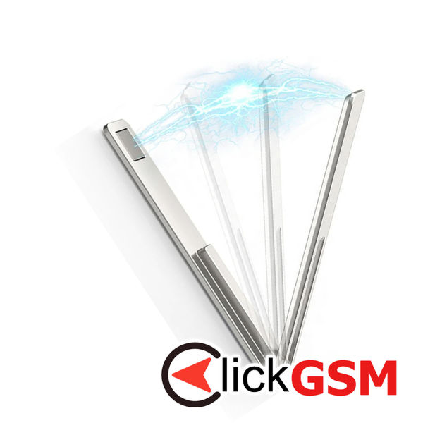 Techsuit - Phone Holder (PRH1) - Rectangular Shape, Aluminium Alloy, 3M - Silver