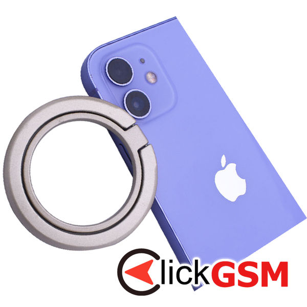 Techsuit - MagSafe Phone Ring (MPR3) - Round Shape, Aluminium Alloy, 3M - Gold