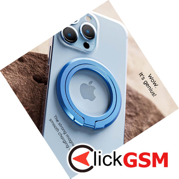 Techsuit - MagSafe Phone Ring (MPR3) - Round Shape, Aluminium Alloy, 3M - Gold