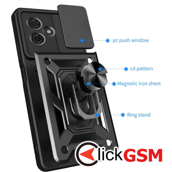 Techsuit - CamShield Series - Motorola Moto G54 Power Edition / G64 - Black