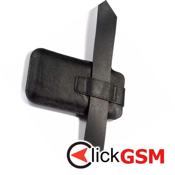 Techsuit - Belt Phone Case (BPC1) - from Premium Eco Leather, with Belt Holder, for Aprox. 6.5 inch, Size M - Black