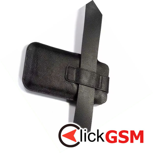 Techsuit - Belt Phone Case (BPC1) - from Premium Eco Leather, with Belt Holder, for Aprox. 6.1 inch, Size S - Black