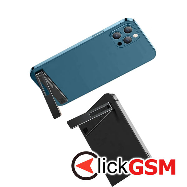 Techsuit - Phone Holder (PRH1) - Rectangular Shape, Aluminium Alloy, 3M - Black