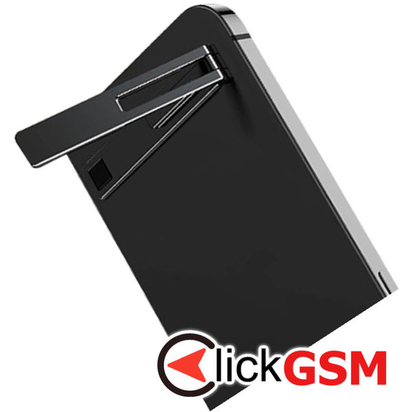 Techsuit - Phone Holder (PRH1) - Rectangular Shape, Aluminium Alloy, 3M - Black