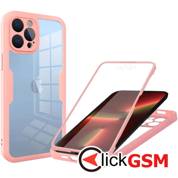 Techsuit - ColorVerse 360 Series + Screen Protector - iPhone 13 Pro - Pink