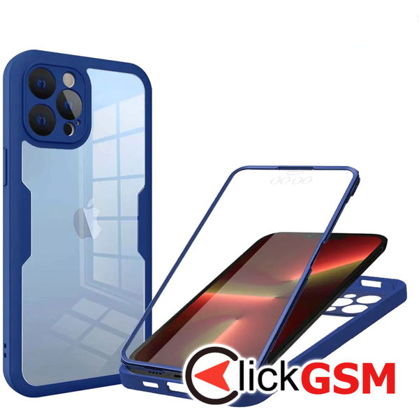 Techsuit - ColorVerse 360 Series + Screen Protector - iPhone 13 Pro - Blue