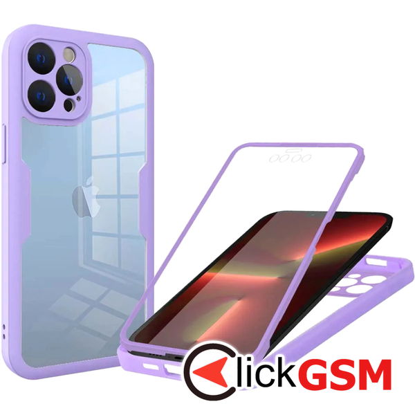 Techsuit - ColorVerse 360 Series + Screen Protector - iPhone 13 Pro - Purple