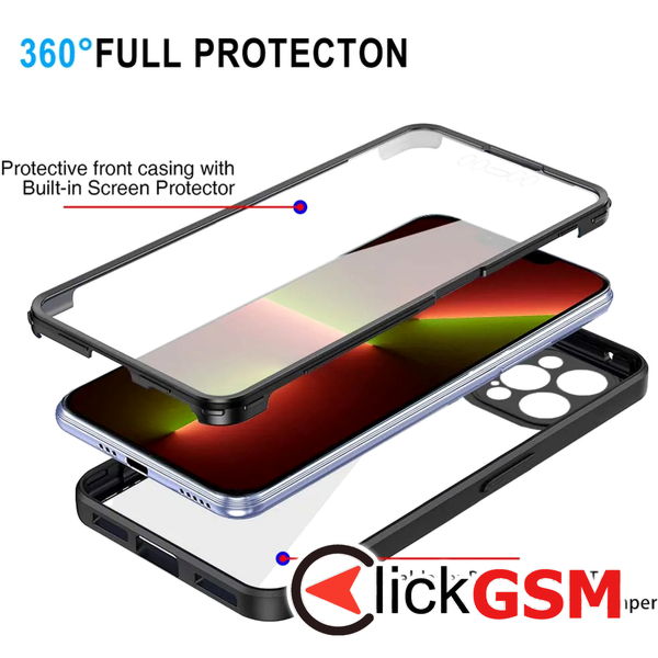 Techsuit - ColorVerse 360 Series + Screen Protector - iPhone 13 Pro - Purple