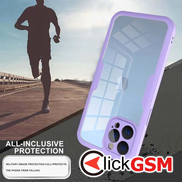 Techsuit - ColorVerse 360 Series + Screen Protector - iPhone 13 Pro - Purple