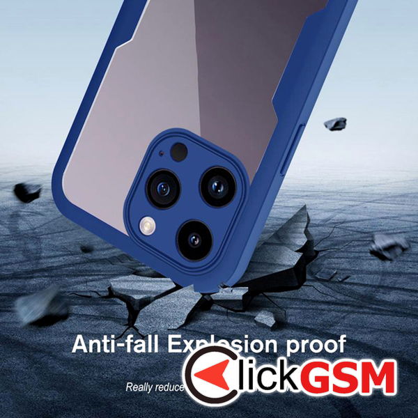 Techsuit - ColorVerse 360 Series + Screen Protector - iPhone 14 Pro - Blue