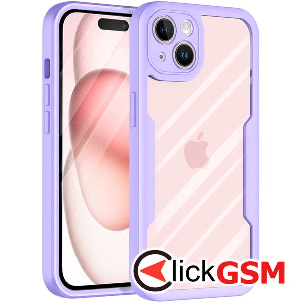 Techsuit - ColorVerse 360 Series + Screen Protector - iPhone 15 - Purple