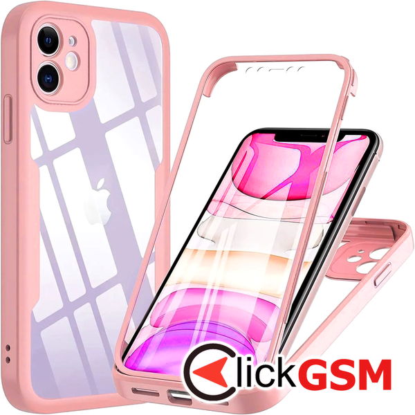 Techsuit - ColorVerse 360 Series + Screen Protector - iPhone 12 - Pink