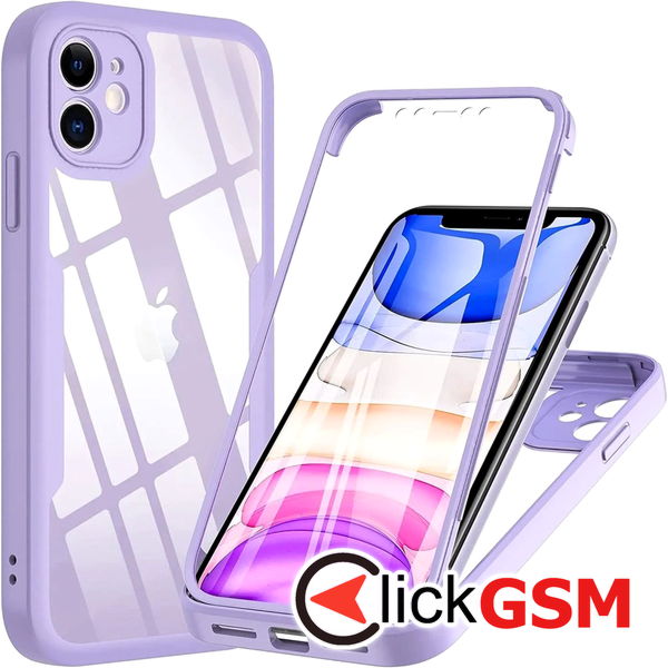 Techsuit - ColorVerse 360 Series + Screen Protector - iPhone 12 - Purple