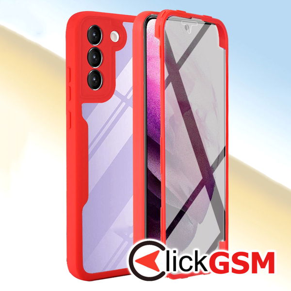 Techsuit - ColorVerse 360 Series + Screen Protector - Samsung Galaxy S21 FE 5G - Pink