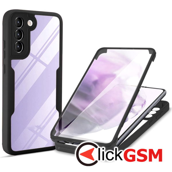 Techsuit - ColorVerse 360 Series + Screen Protector - Samsung Galaxy S23 - Black