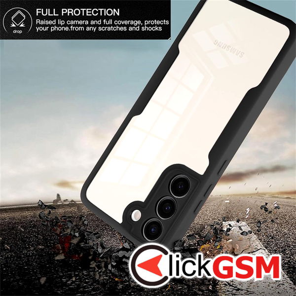 Techsuit - ColorVerse 360 Series + Screen Protector - Samsung Galaxy S23 Plus - Black