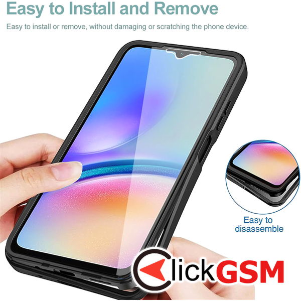 Techsuit - ColorVerse 360 Series + Screen Protector - Samsung Galaxy S23 Plus - Black