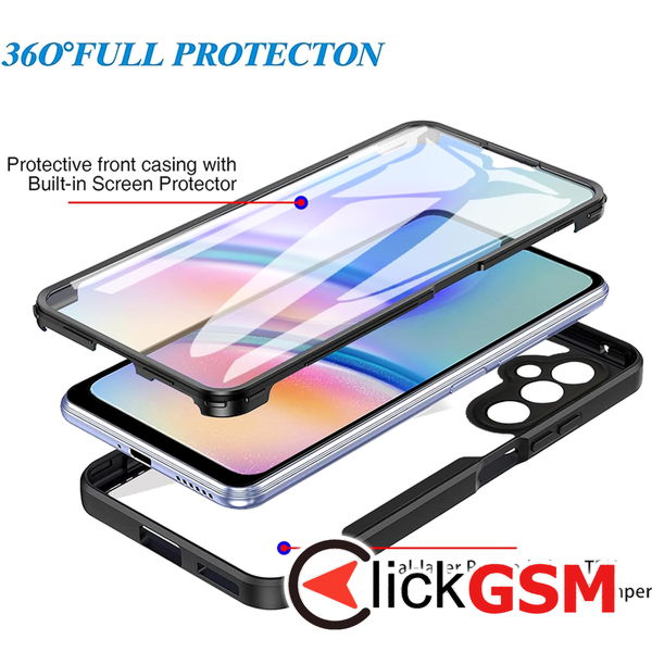 Techsuit - ColorVerse 360 Series + Screen Protector - Samsung Galaxy A05s - Blue