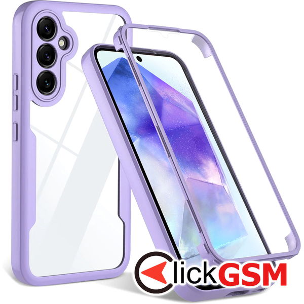 Techsuit - ColorVerse 360 Series + Screen Protector - Samsung Galaxy S24 - Purple