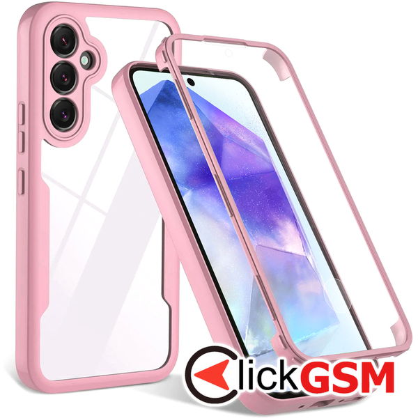 Techsuit - ColorVerse 360 Series + Screen Protector - Samsung Galaxy A35 5G - Pink