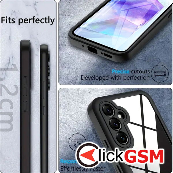 Techsuit - ColorVerse 360 Series + Screen Protector - Samsung Galaxy A55 5G - Blue