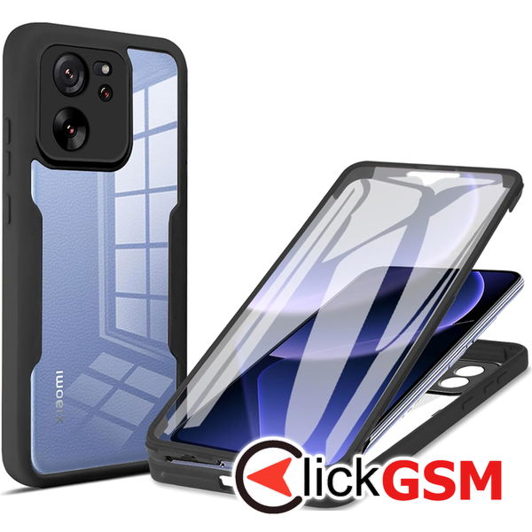 Techsuit - ColorVerse 360 Series + Screen Protector - Xiaomi 13T / 13T Pro - Black