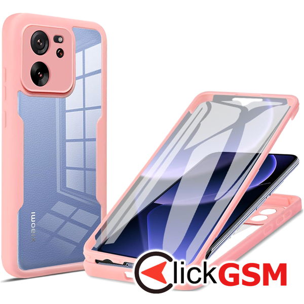 Techsuit - ColorVerse 360 Series + Screen Protector - Xiaomi 13T / 13T Pro - Pink