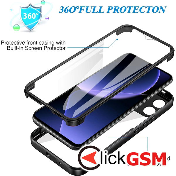 Techsuit - ColorVerse 360 Series + Screen Protector - Xiaomi 13T / 13T Pro - Purple