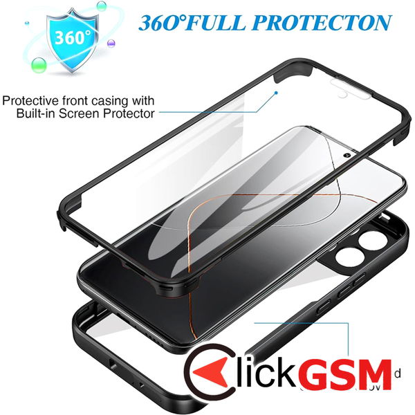 Techsuit - ColorVerse 360 Series + Screen Protector - Xiaomi 14 - Blue