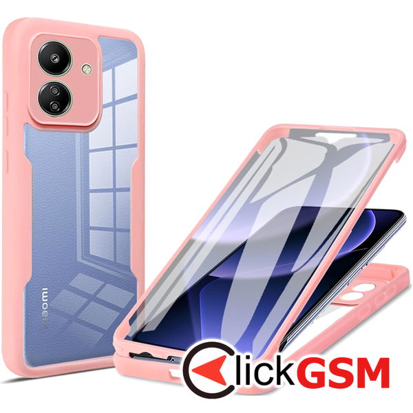 Techsuit - ColorVerse 360 Series + Screen Protector - Xiaomi Redmi 13C 4G / Poco C65 - Pink