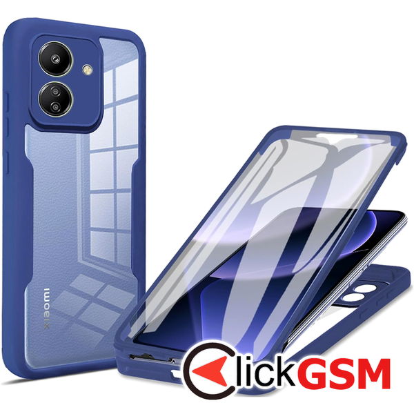 Techsuit - ColorVerse 360 Series + Screen Protector - Xiaomi Redmi 13C 4G / Poco C65 - Blue