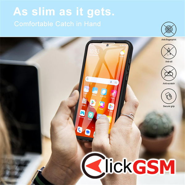 Techsuit - ColorVerse 360 Series + Screen Protector - Xiaomi Redmi 13C 4G / Poco C65 - Blue