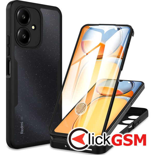 Techsuit - ColorVerse 360 Series + Screen Protector - Xiaomi Redmi 13C 5G - Black