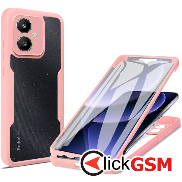 Techsuit - ColorVerse 360 Series + Screen Protector - Xiaomi Redmi 13C 5G - Pink