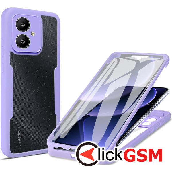 Techsuit - ColorVerse 360 Series + Screen Protector - Xiaomi Redmi 13C 5G - Purple