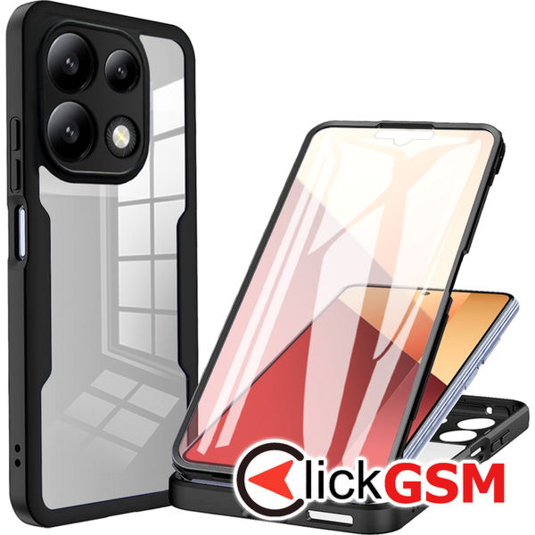 Techsuit - ColorVerse 360 Series + Screen Protector - Xiaomi Redmi Note 13 4G - Black